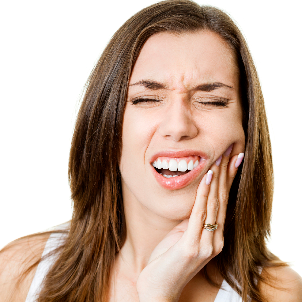 IMage of a woman with dental pain